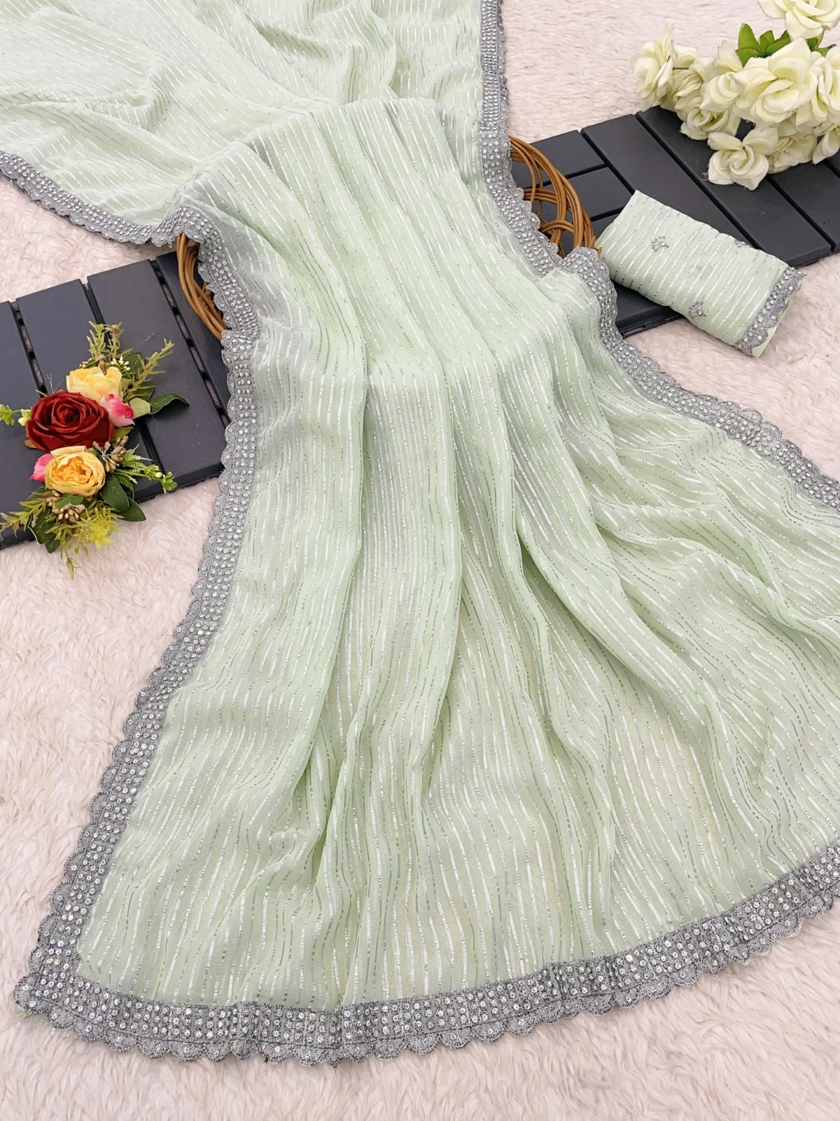Vardan Ethnic Bt 3120 Pure Rolex Silk Wholesale Fancy Saree Catalog — Wholesale Sarees, MPA wholesale from Surat - Gallery Image 4